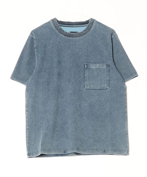 MMMM(エムエムエムエム)の「MMMM/ ライトニットデニム/ポケットTEE(Tシャツ/カットソー・メンズ・グレー/ブルー/ライトブルー/ライトグレー・MEDIUM/LARGE/X-LARGE)」の17枚目の写真