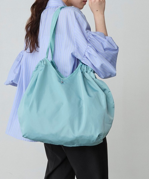 BONLECILL Marche(ボンルシールマルシェ)の「【BONLECILL Marche】《折りたたみ》コンパクトエコバッグ(エコバッグ/サブバッグ・レディース・ミント/ライトブルー/ピンク系/カーキ/ネイビー/ライトピンク・FREE)」の17枚目の写真