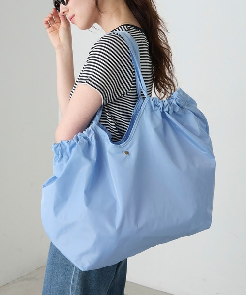 BONLECILL Marche(ボンルシールマルシェ)の「【BONLECILL Marche】《折りたたみ》コンパクトエコバッグ(エコバッグ/サブバッグ・レディース・ミント/ライトブルー/ピンク系/カーキ/ネイビー/ライトピンク・FREE)」の20枚目の写真