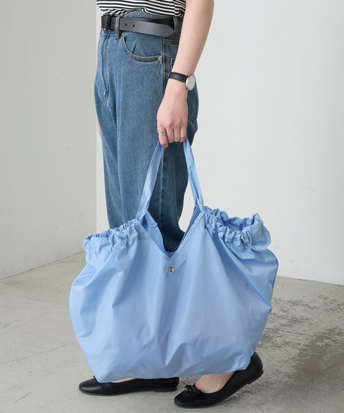 BONLECILL Marche(ボンルシールマルシェ)の「【BONLECILL Marche】《折りたたみ》コンパクトエコバッグ(エコバッグ/サブバッグ・レディース・ミント/ライトブルー/ピンク系/カーキ/ネイビー/ライトピンク・FREE)」の21枚目の写真