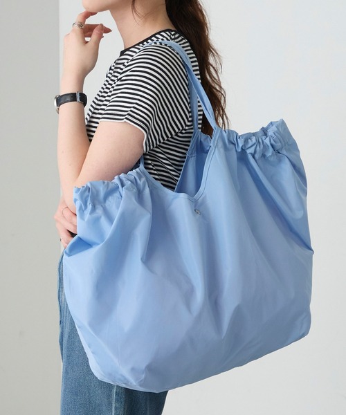 BONLECILL Marche(ボンルシールマルシェ)の「【BONLECILL Marche】《折りたたみ》コンパクトエコバッグ(エコバッグ/サブバッグ・レディース・ミント/ライトブルー/ピンク系/カーキ/ネイビー/ライトピンク・FREE)」の22枚目の写真