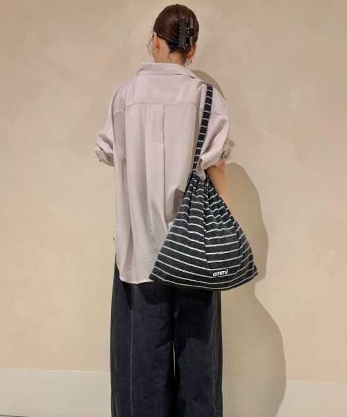 emmi（エミ）の「emmiロゴパイルスクエア2wayショルダーバッグ（ショルダーバッグ・レディース・バーガンディー/ネイビー/グレー・F）」の20枚目の写真