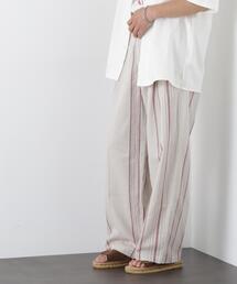 「FRENCH LINEN」 ストライプスラックス