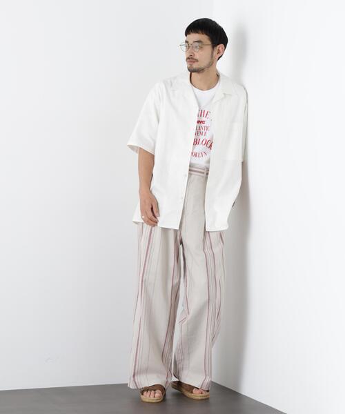 NANO universe（ナノユニバース）の「｢FRENCH LINEN｣ ストライプスラックス（スラックス・メンズ・その他3/その他2/その他1・L/M/S）」の5枚目の写真
