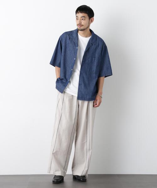 NANO universe（ナノユニバース）の「｢FRENCH LINEN｣ ストライプスラックス（スラックス・メンズ・その他3/その他2/その他1・L/M/S）」の12枚目の写真