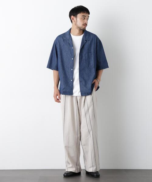 NANO universe（ナノユニバース）の「｢FRENCH LINEN｣ ストライプスラックス（スラックス・メンズ・その他3/その他2/その他1・L/M/S）」の14枚目の写真