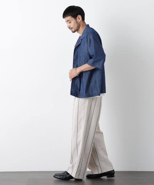 NANO universe（ナノユニバース）の「｢FRENCH LINEN｣ ストライプスラックス（スラックス・メンズ・その他3/その他2/その他1・L/M/S）」の16枚目の写真
