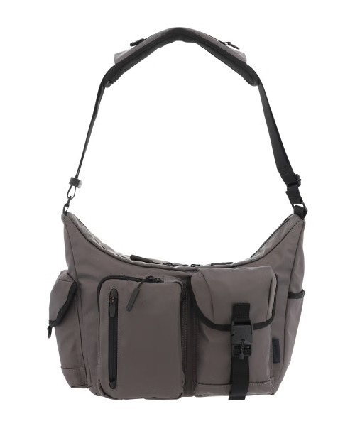 Plug(プラグ)の「【plug / プラグ】 × OUTDOOR ショルダーバッグ(ショルダーバッグ・メンズ・グレー/ブラック・FREE)」の1枚目の写真