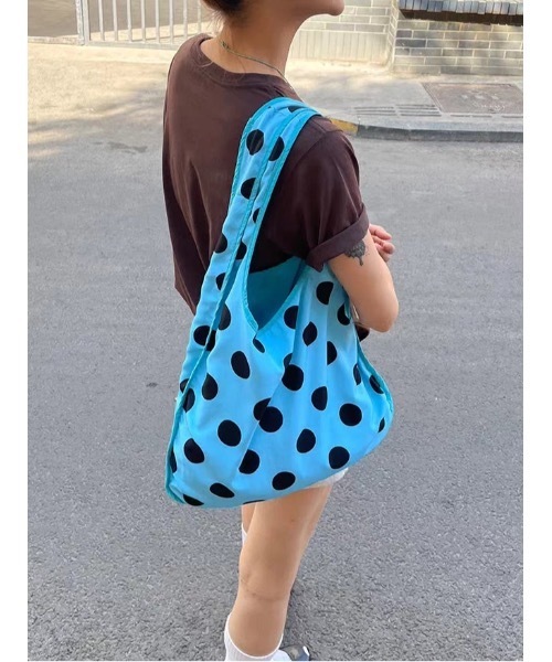 SEN TOKYO(セントーキョー)の「Polka dot one-shoulder bag/水玉 ドット柄 ワンショルダーバッグ(ショルダーバッグ・レディース・ブルー・FREE)」の8枚目の写真