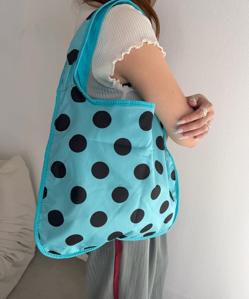 SEN TOKYO(セントーキョー)の「Polka dot one-shoulder bag/水玉 ドット柄 ワンショルダーバッグ(ショルダーバッグ・レディース・ブルー・FREE)」の12枚目の写真