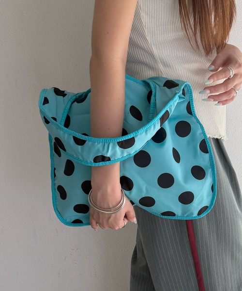 SEN TOKYO(セントーキョー)の「Polka dot one-shoulder bag/水玉 ドット柄 ワンショルダーバッグ(ショルダーバッグ・レディース・ブルー・FREE)」の17枚目の写真