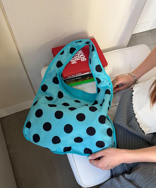 SEN TOKYO(セントーキョー)の「Polka dot one-shoulder bag/水玉 ドット柄 ワンショルダーバッグ(ショルダーバッグ・レディース・ブルー・FREE)」の18枚目の写真