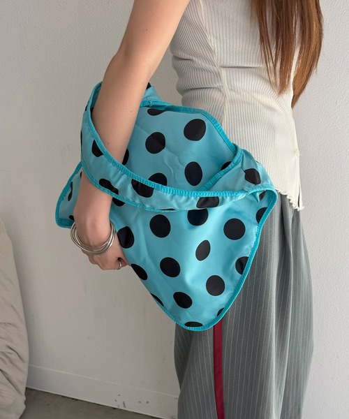 SEN TOKYO(セントーキョー)の「Polka dot one-shoulder bag/水玉 ドット柄 ワンショルダーバッグ(ショルダーバッグ・レディース・ブルー・FREE)」の16枚目の写真