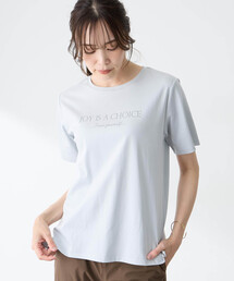スムースロゴTシャツ【すごツヤ・UVカット・接触冷感】