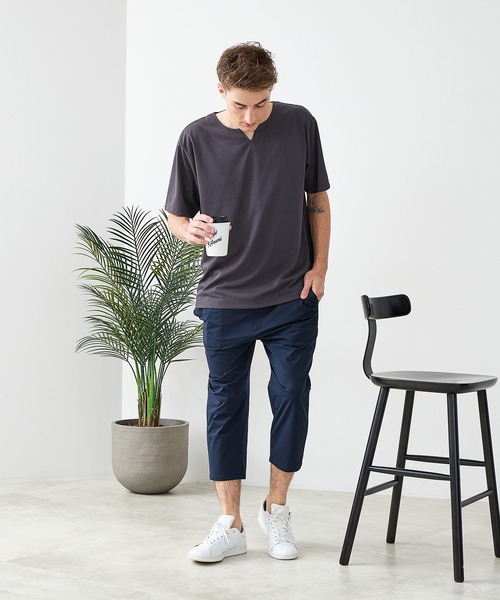 Blue Standard (ブルースタンダード)の「【BLUE STANDARD/ブルースタンダード】【抜群の通気性と軽さを実現!新素材エアースルーテック】クロップドパンツ 7分丈パンツ 吸水速乾 軽量 全方向ストレッチ メッシュ素材(その他パンツ・メンズ・グレー/ネイビー/ブラック・LARGE/MEDIUM/X-LARGE)」の15枚目の写真