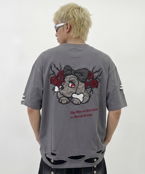 A'GEM/9 × .kom 『GALFY/ガルフィー』 /薔薇ハート Tシャツ（Tシャツ