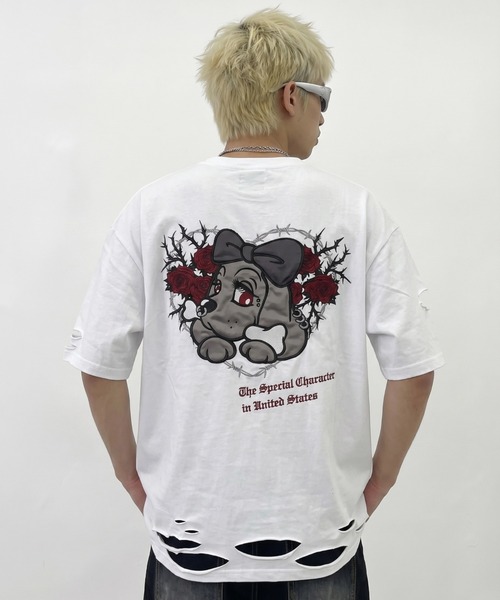 A'GEM/9 × .kom 『GALFY/ガルフィー』 /薔薇ハート Tシャツ（Tシャツ