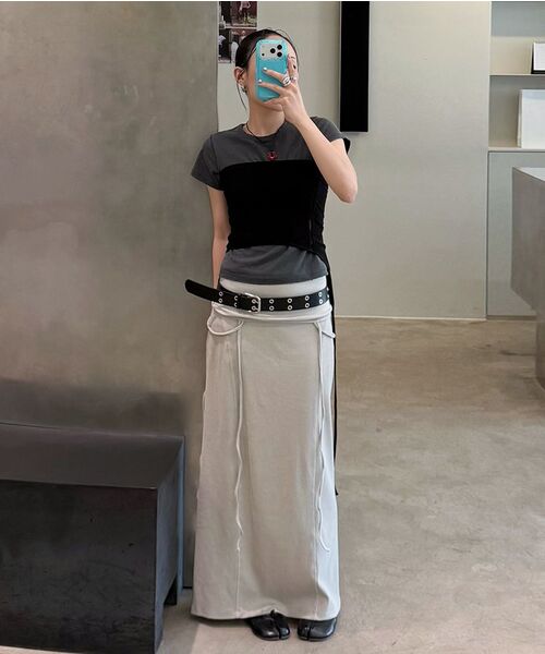 DIAGONAL（ダイアゴナル）の「HOLE HALTER NECK TOP (black)（Tシャツ/カットソー・レディース・その他・FREE）」の3枚目の写真