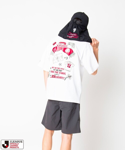 FREAK'S STORE（フリークスストア）の「J.LEAGUE×FREAK'S STORE 別注 SUPPORTERS NYLON SHORTS 【ヴィッセル神戸】（その他パンツ・メンズ・チャコールグレー/ブラック・SMALL/MEDIUM/LARGE）」の6枚目の写真