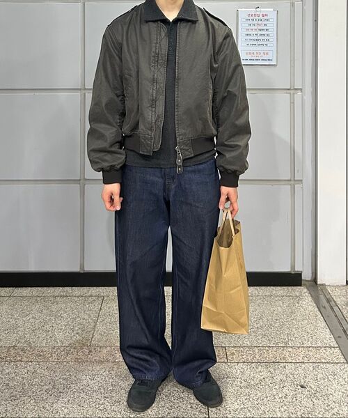 NOUN(ノウン)の「wide coated denim pants (indigo)(デニムパンツ・メンズ・その他・1/2/0)」の6枚目の写真