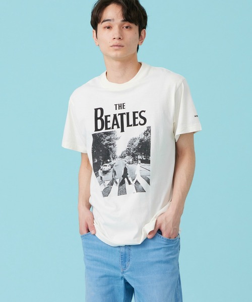 Lee(リー)の「Wrangler/ラングラー PRINT T-SHIRTS【BEATLES】(Tシャツ/カットソー・メンズ・ホワイト/ブラック・SMALL/MEDIUM/LARGE/X-LARGE)」の5枚目の写真