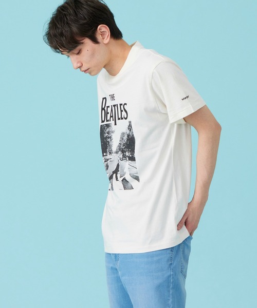 Lee(リー)の「Wrangler/ラングラー PRINT T-SHIRTS【BEATLES】(Tシャツ/カットソー・メンズ・ホワイト/ブラック・SMALL/MEDIUM/LARGE/X-LARGE)」の6枚目の写真