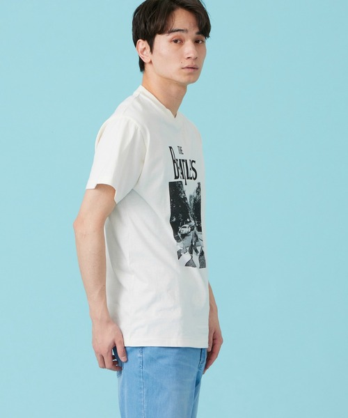 Lee(リー)の「Wrangler/ラングラー PRINT T-SHIRTS【BEATLES】(Tシャツ/カットソー・メンズ・ホワイト/ブラック・SMALL/MEDIUM/LARGE/X-LARGE)」の7枚目の写真