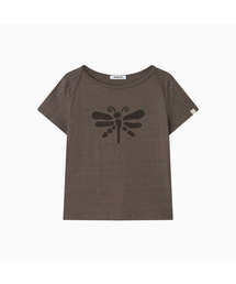 OHESHIO（オヘシオ）の「VINTAGE DRAGONFLY SLIM T-SHIRT, BROWN（Tシャツ/カットソー）」