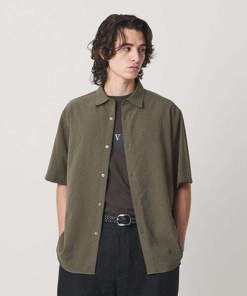 BEAUTY&YOUTH UNITED ARROWS(ビューティーアンドユースユナイテッドアローズ)の「ライト ウェーブ トリクシオン レギュラー シャツ GRANDE TAPERD型(シャツ/ブラウス・メンズ・ライトグレー/ダークグリーン/ライトブルー/ダークグレー・L/M/XL/S)」の3枚目の写真