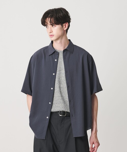 BEAUTY&YOUTH UNITED ARROWS(ビューティーアンドユースユナイテッドアローズ)の「ライト ウェーブ トリクシオン レギュラー シャツ GRANDE TAPERD型(シャツ/ブラウス・メンズ・ライトグレー/ダークグリーン/ライトブルー/ダークグレー・L/M/XL/S)」の7枚目の写真