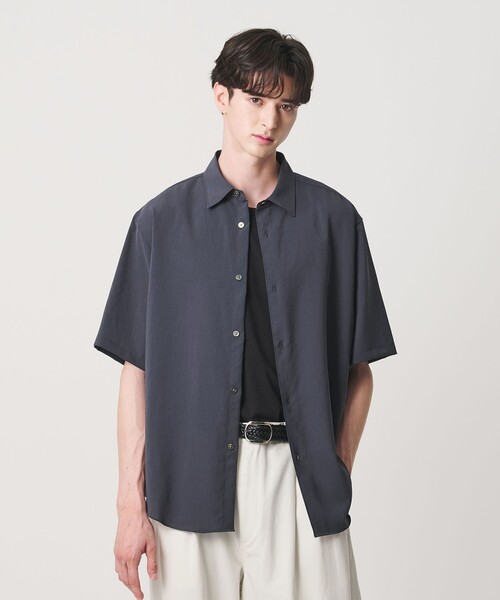BEAUTY&YOUTH UNITED ARROWS(ビューティーアンドユースユナイテッドアローズ)の「ライト ウェーブ トリクシオン レギュラー シャツ GRANDE TAPERD型(シャツ/ブラウス・メンズ・ライトグレー/ダークグリーン/ライトブルー/ダークグレー・L/M/XL/S)」の8枚目の写真