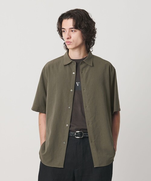BEAUTY&YOUTH UNITED ARROWS(ビューティーアンドユースユナイテッドアローズ)の「ライト ウェーブ トリクシオン レギュラー シャツ GRANDE TAPERD型(シャツ/ブラウス・メンズ・ライトグレー/ダークグリーン/ライトブルー/ダークグレー・L/M/XL/S)」の9枚目の写真