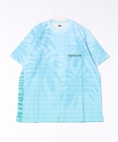 Kahiko(カヒコ)の「【Kahiko】SURF&Palms カカパメンズTシャツ(Tシャツ/カットソー・メンズ・ブルー/ホワイト/オレンジ/ネイビー・FREE)」の3枚目の写真
