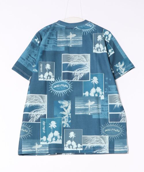 Kahiko(カヒコ)の「【Kahiko】SURF&Palms カカパメンズTシャツ(Tシャツ/カットソー・メンズ・ブルー/ホワイト/オレンジ/ネイビー・FREE)」の5枚目の写真