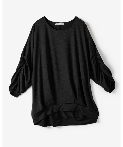 DoCLASSE( ドゥクラッセ)の「UVスラブ・ドルマンタックプルオーバー(Tシャツ/カットソー・レディース・ネイビー/ストーン/グレー/パープル/ブラック/キナリ・M/L/S)」の10枚目の写真