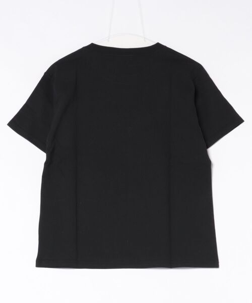 BAYBLO(ベイブロ)の「(SF) edakka コットン100% 迷彩 生地 貼付け 刺繍 韓国ストリート Y2K Tシャツ(Tシャツ/カットソー・メンズ・ブラック系1/ブラック系2/ホワイト系1・MEDIUM/LARGE/SMALL)」の4枚目の写真
