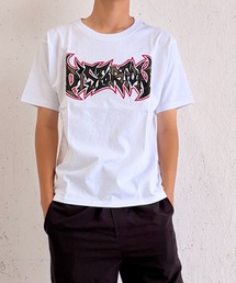 (SF) edakka コットン100% 迷彩 生地 貼付け 刺繍 韓国ストリート Y2K Tシャツ