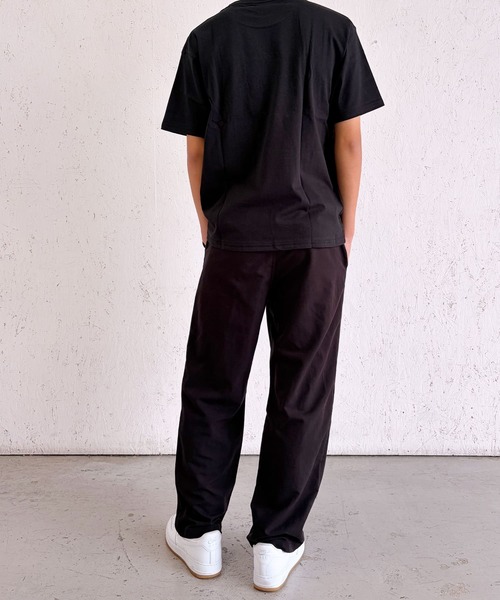 BAYBLO(ベイブロ)の「(SF) edakka コットン100% 迷彩 生地 貼付け 刺繍 韓国ストリート Y2K Tシャツ(Tシャツ/カットソー・メンズ・ブラック系1/ブラック系2/ホワイト系1・MEDIUM/LARGE/SMALL)」の10枚目の写真