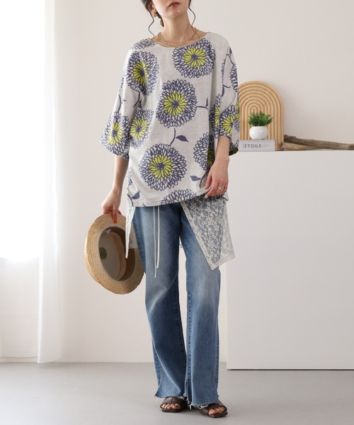 BARNDOOR（バーンドア）の「20天竺ドルマンプルオーバー 26SS（Tシャツ/カットソー・レディース・オートミール・FREE）」の7枚目の写真