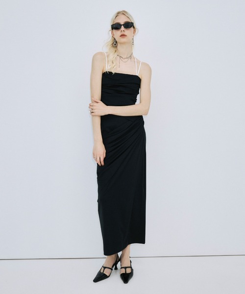 JOSE MOON（ジョゼムーン）の「DRAPE CUT TOPS/ドレープカットトップス（Tシャツ/カットソー・レディース・ブラック・FREE）」の16枚目の写真