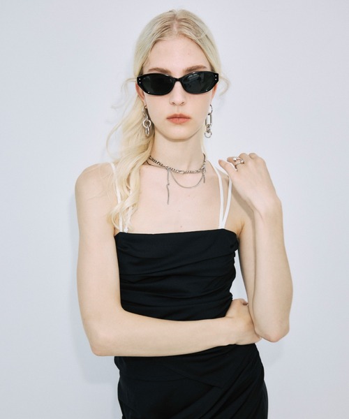 JOSE MOON（ジョゼムーン）の「DRAPE CUT TOPS/ドレープカットトップス（Tシャツ/カットソー・レディース・ブラック・FREE）」の22枚目の写真