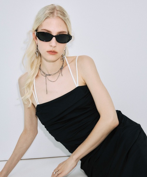 JOSE MOON（ジョゼムーン）の「DRAPE CUT TOPS/ドレープカットトップス（Tシャツ/カットソー・レディース・ブラック・FREE）」の12枚目の写真