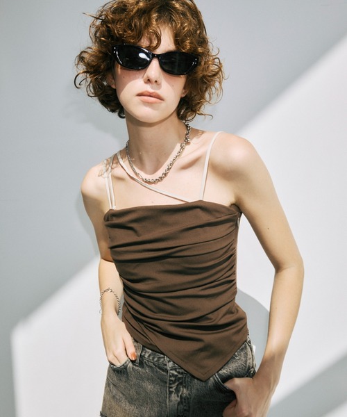 JOSE MOON（ジョゼムーン）の「DRAPE CUT TOPS/ドレープカットトップス（Tシャツ/カットソー・レディース・ブラック・FREE）」の7枚目の写真