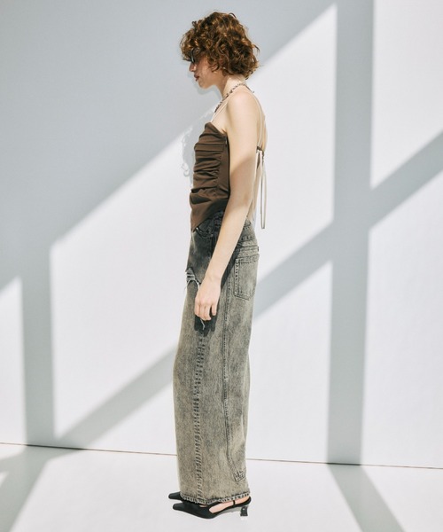 JOSE MOON（ジョゼムーン）の「DRAPE CUT TOPS/ドレープカットトップス（Tシャツ/カットソー・レディース・ブラック・FREE）」の3枚目の写真