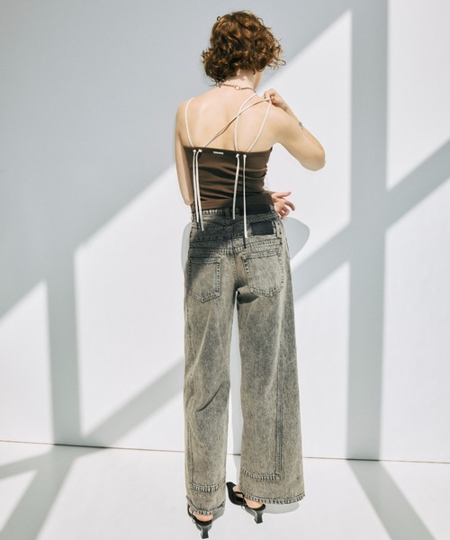 JOSE MOON（ジョゼムーン）の「DRAPE CUT TOPS/ドレープカットトップス（Tシャツ/カットソー・レディース・ブラック・FREE）」の2枚目の写真