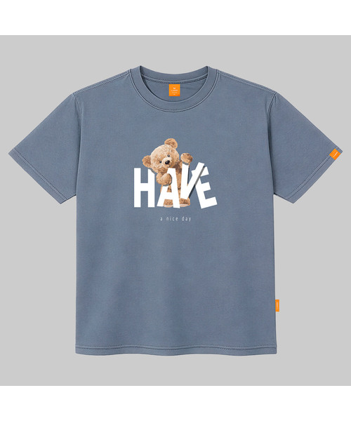 LLAMO(エラモ)の「ナイスベア 半袖Tシャツ 男女共用 ビッグサイズ S 4XL(Tシャツ/カットソー・レディース・ピンク/ダークインディゴブルー/レッド/ブラック・SMALL/X-LARGE/4XL/3XL/LARGE/MEDIUM/2XL)」の3枚目の写真