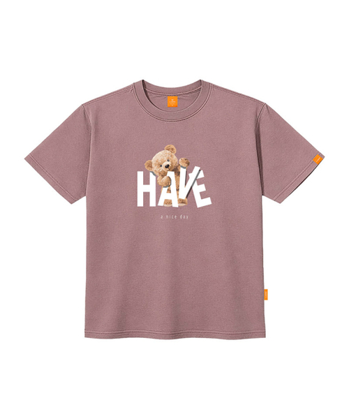 LLAMO(エラモ)の「ナイスベア 半袖Tシャツ 男女共用 ビッグサイズ S 4XL(Tシャツ/カットソー・レディース・ピンク/ダークインディゴブルー/レッド/ブラック・SMALL/X-LARGE/4XL/3XL/LARGE/MEDIUM/2XL)」の7枚目の写真
