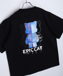 EPIC CAT / エピックキャット リフレクター バックプリント オーバーサイズ 半袖Tシャツ