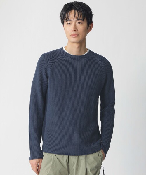 ECOALF(エコアルフ)の「FAURE ニット / FAURE KNIT MAN(ニット/セーター・メンズ・ネイビー/ベージュ系その他4・L/M)」の3枚目の写真