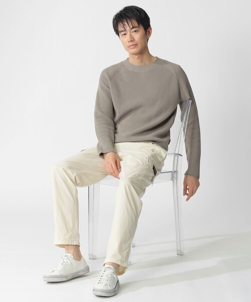 ECOALF(エコアルフ)の「FAURE ニット / FAURE KNIT MAN(ニット/セーター・メンズ・ネイビー/ベージュ系その他4・L/M)」の7枚目の写真